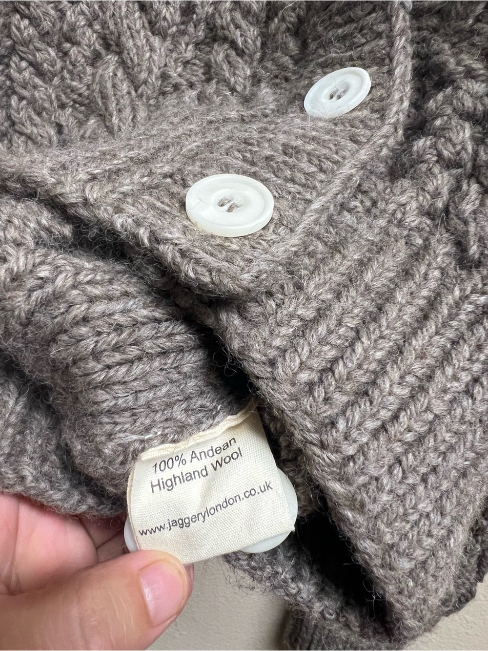 NWT jaggery London Milagro cardigan in walnut size 2 - Picture 4 of 8